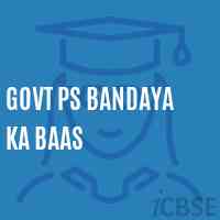 Govt Ps Bandaya Ka Baas Primary School Logo