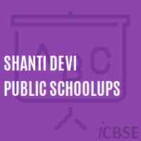 Shanti Devi Public Schoolups Logo