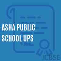 Asha Public School Ups Logo