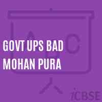 Govt Ups Bad Mohan Pura Middle School Logo
