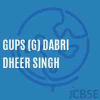 Gups (G) Dabri Dheer Singh Middle School Logo