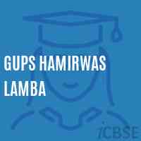 Gups Hamirwas Lamba Middle School Logo