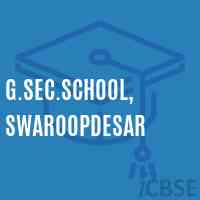 G.Sec.School, Swaroopdesar Logo