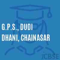 G.P.S., Dudi Dhani, Chainasar Primary School Logo