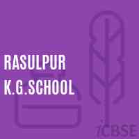Rasulpur K.G.School Logo