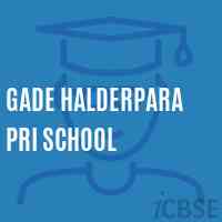Gade Halderpara Pri School Logo