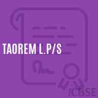 Taorem L.P/s School Logo