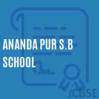Ananda Pur S.B School Logo