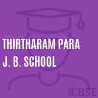 Thirtharam Para J. B. School Logo