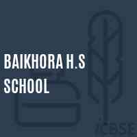 Baikhora H.S School Logo