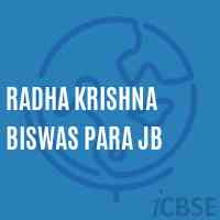 Radha Krishna Biswas Para Jb Primary School Logo