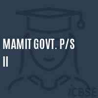 Mamit Govt. P/s Ii Primary School Logo