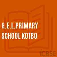 G.E.L.Primary School Kotbo Logo