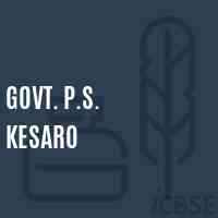 Govt. P.S. Kesaro Primary School Logo