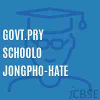 Govt.Pry Schoolo Jongpho-Hate Logo