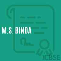 M.S. Binda Middle School Logo