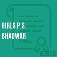 Girls P.S. Bhadwar Primary School Logo
