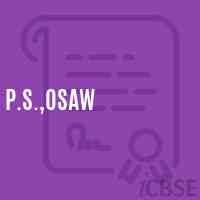 P.S.,Osaw Primary School Logo