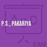 P.S., Pakariya Primary School Logo