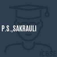 P.S.,Sakrauli Primary School Logo