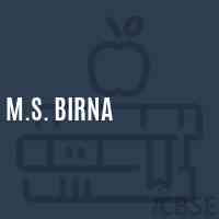 M.S. Birna Middle School Logo