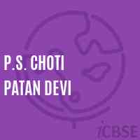 P.S. Choti Patan Devi Primary School Logo