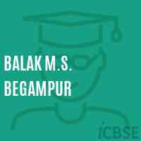 Balak M.S. Begampur Middle School Logo