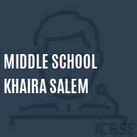 Middle School Khaira Salem Logo