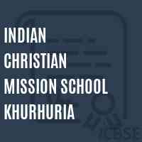 Indian Christian Mission School Khurhuria Logo