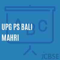 Upg Ps Bali Mahri Primary School Logo