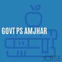 Govt Ps Amjhar Primary School Logo