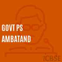 Govt Ps Ambatand Primary School Logo