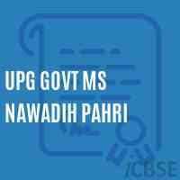 Upg Govt Ms Nawadih Pahri Middle School Logo