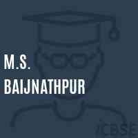 M.S. Baijnathpur Middle School Logo
