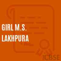 Girl M.S. Lakhpura Middle School Logo