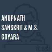 Anupnath Sanskrit & M.S. Goyara Middle School Logo