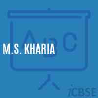 M.S. Kharia Middle School Logo
