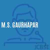 M.S. Gaurhapar Middle School Logo