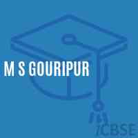 M S Gouripur Middle School Logo