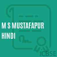 M S Mustafapur Hindi Middle School Logo