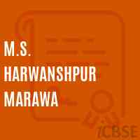 M.S. Harwanshpur Marawa Middle School Logo