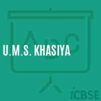 U.M.S. Khasiya Middle School Logo