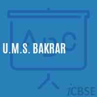 U.M.S. Bakrar Middle School Logo