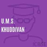 U.M.S. Khuddivan Middle School Logo