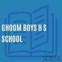 Ghoom Boys H S School Logo