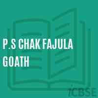 P.S Chak Fajula Goath Primary School Logo