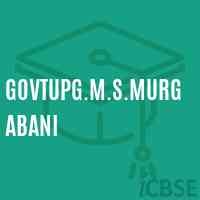 Govtupg.M.S.Murgabani Middle School Logo