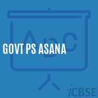 Govt Ps Asana Primary School Logo