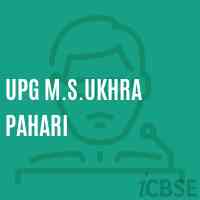Upg M.S.Ukhra Pahari Middle School Logo