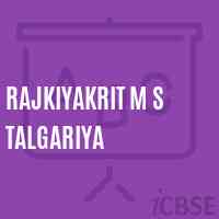 Rajkiyakrit M S Talgariya Middle School Logo